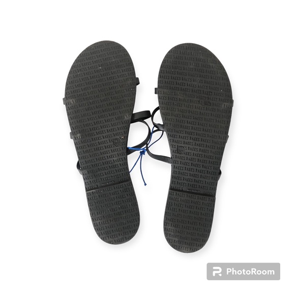 Tieks Emma black leather three strap slide sandals woman's US9 - Picture 4 of 6